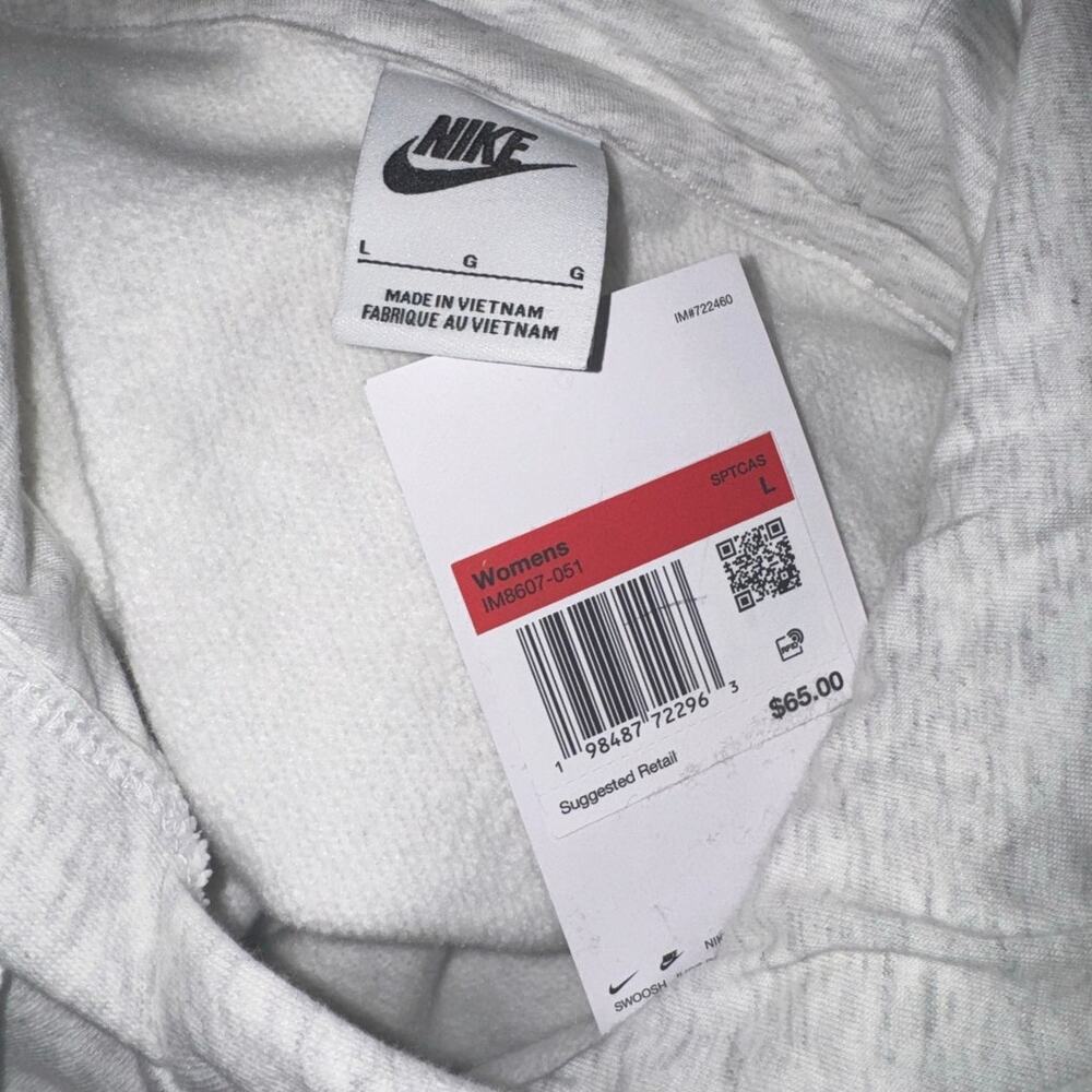 NWT! Nike $65 Long Sleeve Fleece Pull-on Hoodie - Size Large - Picture 6 of 7